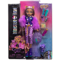 Lalka Monster High Clawdeen Wolf Akcesoria Zwierzątko Crescent