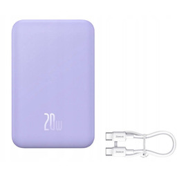 Powerbank Baseus Magnetic Mini 20000mAh 20W Fioletowy