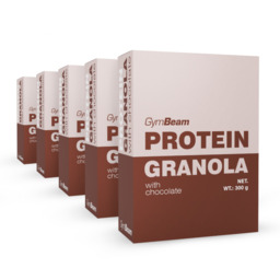 GymBeam Proteinowa Granola z Czekoladą 5 x 300