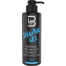 L3VEL3 Shaving Gel, żel do golenia, aqua, 500ml