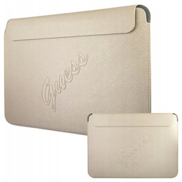 Torba pokrowiec Guess Sleeve Saffiano Script na laptop
