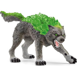 schleich ELDRADOR CREATURES Granitowy Wilk 70153 Szczegółowa figurka