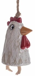 Ceramiczna dekoracja wisząca Kogut - DDzwonek, 8,2 x