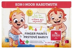 Farby do malowania palcami 50ml 6 kolorów