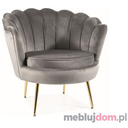 Fotel CAMELLIA VELVET Signal Szary