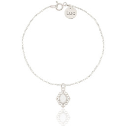 Bransoletka srebrna z kwarcem różowym