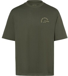 Mustang T-shirt męski Mężczyźni Bawełna jodłowy jednolity