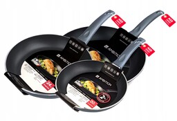 Zestaw Patelni Ambition Graphite 20 24 +28 CM