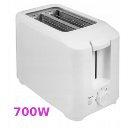 Toster 700W biały opiekacz
