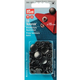 PRYM Guziki Naprasowane Anorak 15 mm Calotte Mosiężne