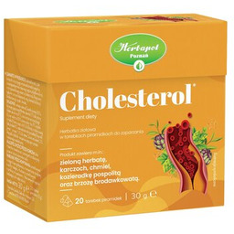 HERBAPOL Herbata Cholesterol (20 sztuk) Zyskaj