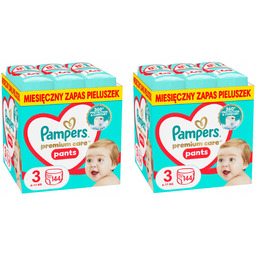 Pampers Premium Care Rozmiar 3 2x144 szt. Pieluchomajtki