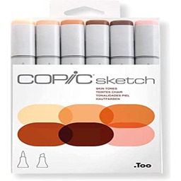 COPIC Sketch Marker Set "Portrait" z 6 kolorami,