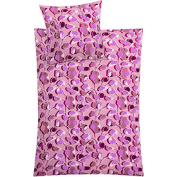 Kleine Wolke Catalonia pościel, bawełna, czerwona, 155 x