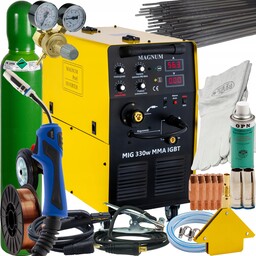 Spawarka Migomat Magnum 330w 330a półautomat spawalniczy zestaw
