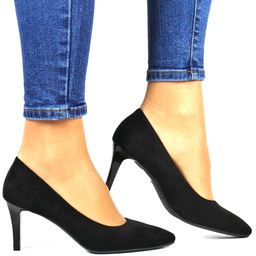 DAMSKIE CZÓŁENKA SZPILKI NA NISKIM OBCASIE SERGIO LEONE