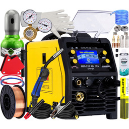 Spawarka Inwertorowa Migomat Magnum Mig 220 Alu/cu Synergia