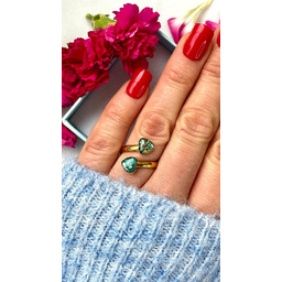 Pakamera Pierścionek turkus