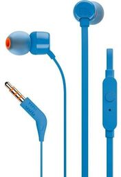 JBL T110 Dokanałowe Mikrofon Niebieski Słuchawki przewodowe