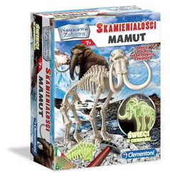 Clementoni NAUKOWA ZABAWA. SKAMIENIAłOśCI. MAMUT FLUORESC