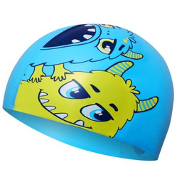 CZEPEK SILIKONOWY NILS AQUA NQC MONSTER NIEBIESKI DZIECIĘCY