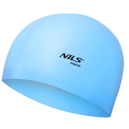 CZEPEK SILIKONOWY NILS AQUA NQC JEDNOKOLOROWY BL01 JASNONIEBIESKI