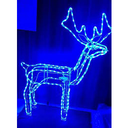 Duży Renifer Led 125CM XXL Niebies Z Ruchomą