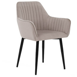Krzesło tapicerowane Y-607 Welur Ciemna beż