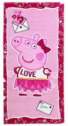 Świnka Peppa Duży Ręcznik Dla Dziecka 70X140Cm