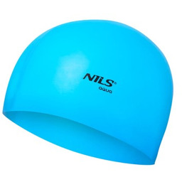 CZEPEK SILIKONOWY NILS AQUA NQC JEDNOKOLOROWY BL02 NIEBIESKI