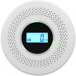 Czujnik detektor czadu i dymu bezprzewodowy alarm pożaru