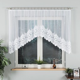 Markizeta Firana żakardowa gotowa 250x120 biała Lucyna