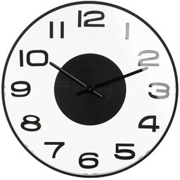 MICA Zegar ścienny Clasic 40 cm Czarno-biały