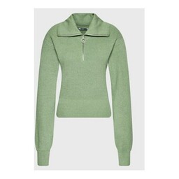 NA-KD Sweter 1018-009305-5310-003 Zielony Regular Fit