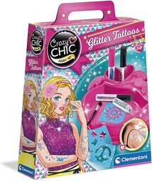 Clementoni Brokatowy Tatuaż Crazy Chic Zestaw do Robienia