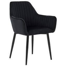 Krzesło tapicerowane Y-607 Welur Czarny