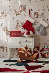 Świąteczna skarpeta na prezenty "Czerwone cukierki"