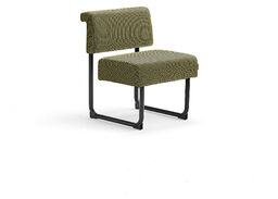 Sofa START, 600 mm, tkanina, złoty, czarny