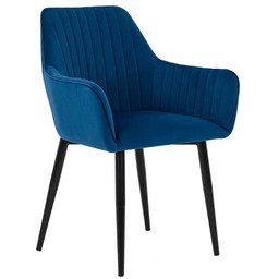 Krzesło tapicerowane Y-607 Welur Niebieski
