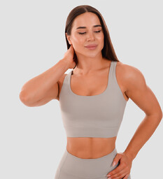 GymBeam Biustonosz sportowy Grey