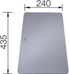 BLANCO 227697 Deska do krojenia ze srebrnego szkła