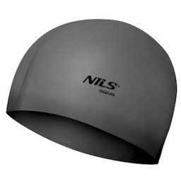 CZEPEK SILIKONOWY NILS AQUA NQC JEDNOKOLOROWY SL02 CIEMNOSZARY