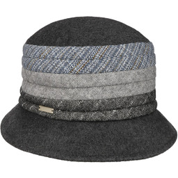 Kapelusz z Sukna Welnianego Lanvesta by Seeberger, antracytowy,