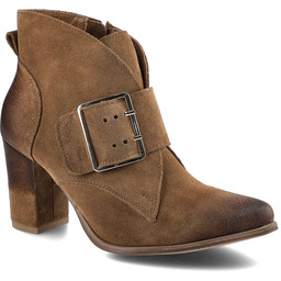 Exquisite Brązowe Botki Damskie Wygodne Obuwie