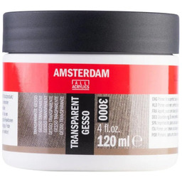 Gesso bezbarwne Amsterdam, przezroczyste gesso 120 ml