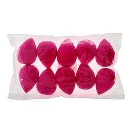 PONTE Zestaw Gąbek do makijażu - Ciemnoróżowe 1op.-10szt