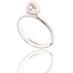 Pierścionek srebrny z perłą