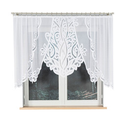 Markizeta Firana żakardowa gotowa 250x130 001 biała Pola