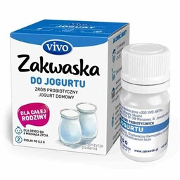 VIVO Żywe Kultury Bakterii Do Jogurtu "Zakwaska" Bezglutenowe