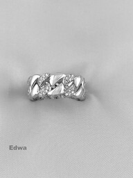 Obrączka srebrna podwójna pr.925 roz.12